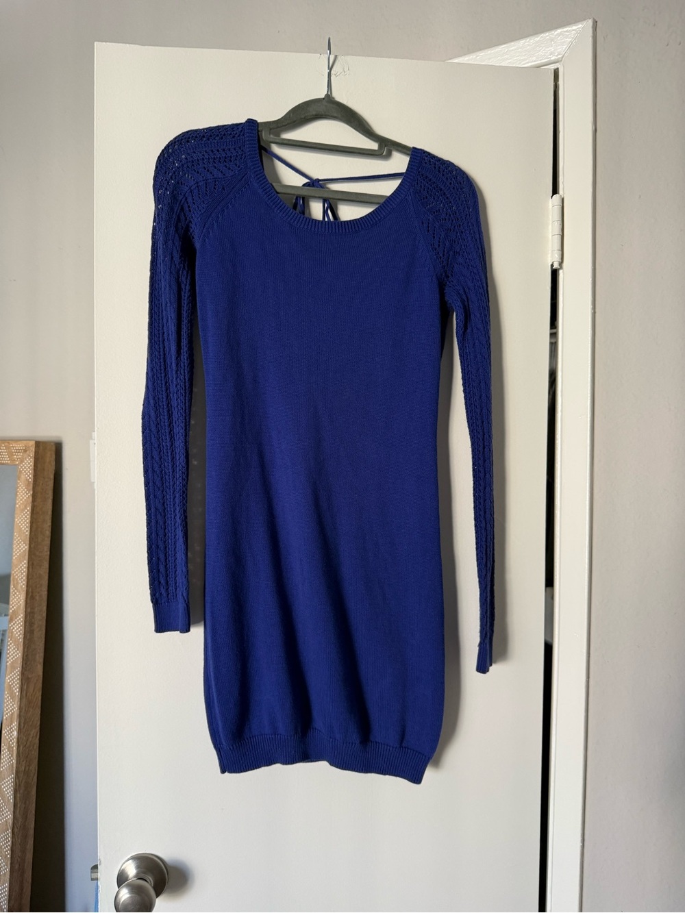 Roxy Long Sleeve Knit Dress in Royal Blue